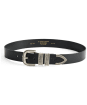 Men's R.M. Williams 1 1/2" Western Drover Belt - Black