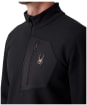 Men's Spyder Bandit 1/2 Zip Fleece - Black