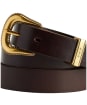 Women's R.M. Williams Agnes 1" Western Leather Belt - Chocolate