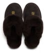 Women's Holland Cooper Classic Shearling Slipper - Chocolate
