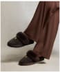 Women's Holland Cooper Classic Shearling Slipper - Chocolate