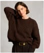 Women's Holland Cooper Buxton Crew Neck Knit - Chocolate