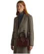 Fairfax & Favor The Mini Windsor Suede Handbag - Port