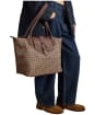 Women's Joules Edie Zip Top Shopper Bag - Neutral Check