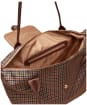 Women's Joules Edie Zip Top Shopper Bag - Neutral Check