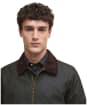 Men's Barbour Short Bedale Waxed Jacket - Olive