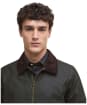 Men's Barbour Short Bedale Waxed Jacket - Olive
