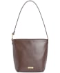 Women's Barbour Cedar Leather Bucket Bag - Rustic Brown