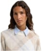 Women's Barbour Sara Knitted Jumper - Oat Zen Blue MU