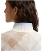 Women's Barbour Sara Knitted Jumper - Oat Zen Blue MU