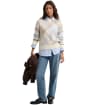 Women's Barbour Sara Knitted Jumper - Oat Zen Blue MU
