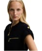 Women's Barbour International Zadie Knitted Sleeveless Zip Through - Black