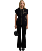Women's Barbour International Zadie Knitted Sleeveless Zip Through - Black