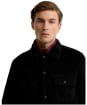 Men's Barbour International Trident Borg Fleece Overshirt - Black
