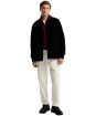 Men's Barbour International Trident Borg Fleece Overshirt - Black