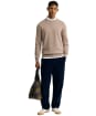 Men's Barbour Pima Cotton Crew Neck Sweater - Greystone