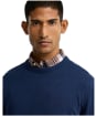 Men's Barbour Pima Cotton Crew Neck Sweater - Estate Blue