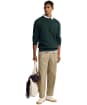 Men's Barbour Pima Cotton Crew Neck Sweater - Utility Sage