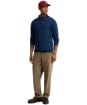 Men’s Barbour Cotton Half Zip Sweater - Estate Blue