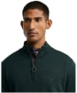 Men’s Barbour Cotton Half Zip Sweater - Utility Sage