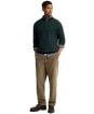Men’s Barbour Cotton Half Zip Sweater - Utility Sage