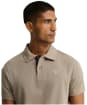 Men's Barbour Tartan Pique Polo Shirt - Greystone
