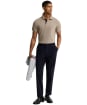 Men's Barbour Tartan Pique Polo Shirt - Greystone