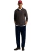 Men’s Barbour L/S Sports Polo Shirt - Shadow Brown