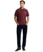 Men's Barbour International Evan Tipped Polo Shirt - Red Mahogany