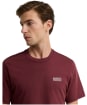 Men's Barbour International Small Logo Tee - Red Mahogany