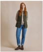 Women's Fairfax & Favor Lorna Quilt Wool Gilet - Khaki