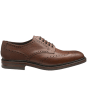 Men's Loake Badminton Brogue Derby Shoe - Dark Brown