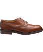  Men's Loake Chester Brogue Derby Shoe - Mahogany