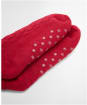 Women's Barbour Cable Knit Lounge Socks - Red