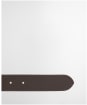 Men's Barbour Girvan Tartan Leather Belt - Classic / Brown