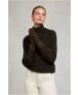 Women's Holland Cooper Classic Logo Glove - Chocolate