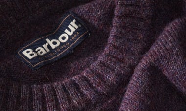 Barbour sweater purple store