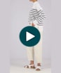 Women's Barbour Pearl Knit - Ecru Stripe