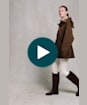 Women's Holland Cooper One Size Lightweight Waterproof Parka - Chestnut